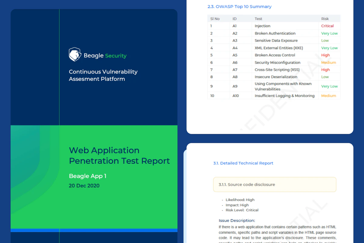 screenshot of Beagle Security